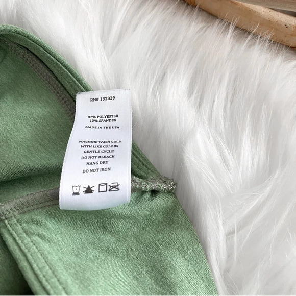 WellBeing + BeingWell Loungewell Willow Sports Bra Green Revolve - Picture 6 of 11